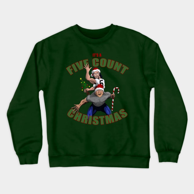 The Five Count Christmas Tee Crewneck Sweatshirt by thefivecount